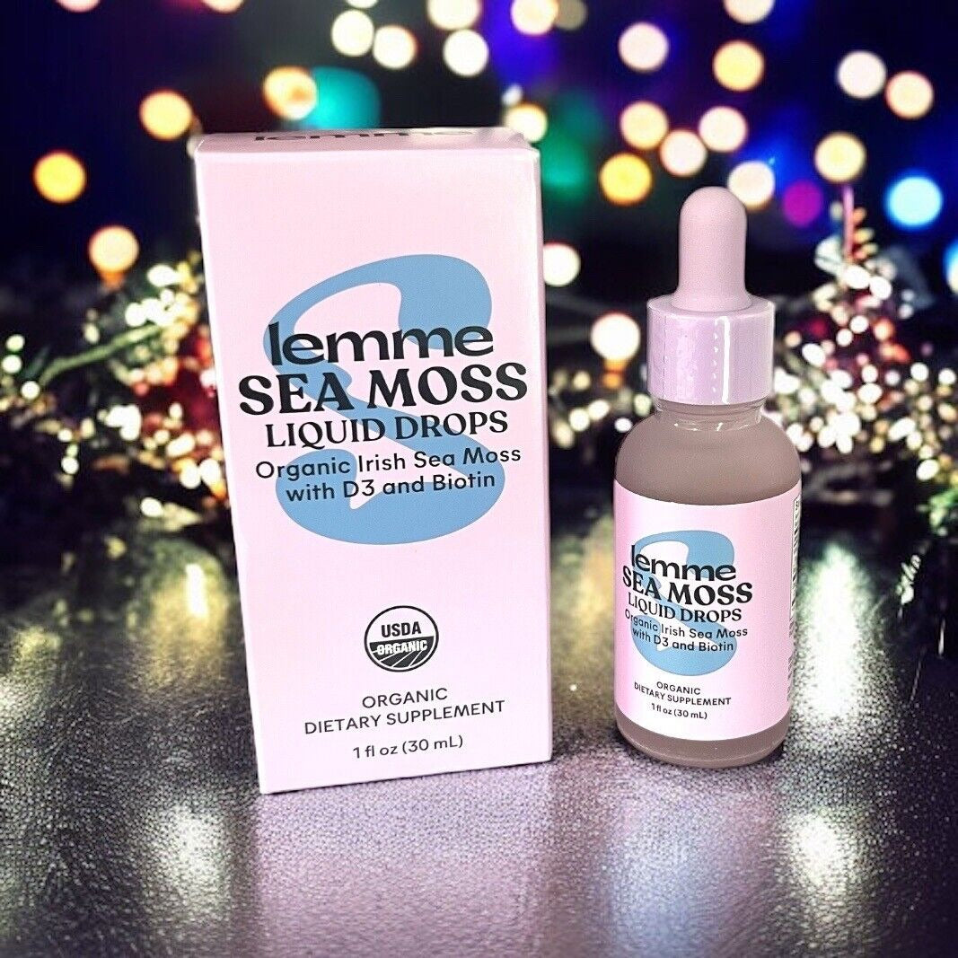 Lemme Irish Sea Moss Organic Liquid Drops 1 oz, 30 Servings