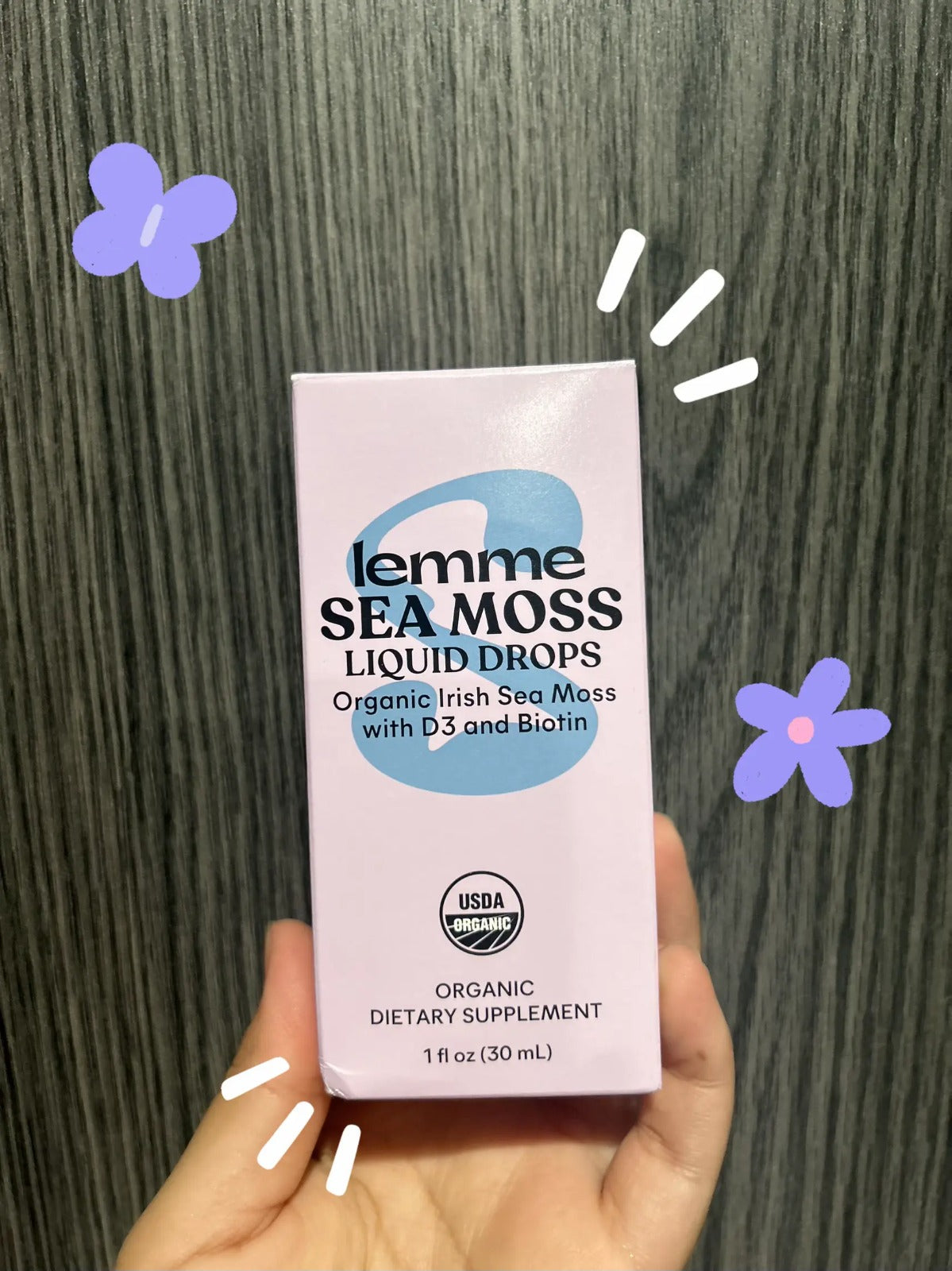 Lemme Irish Sea Moss Organic Liquid Drops 1 oz, 30 Servings